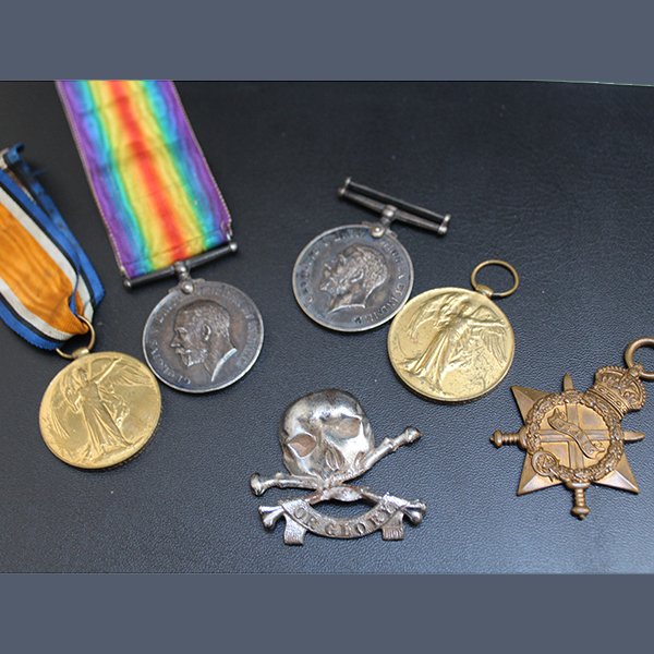 WWI medals telling story of two Staffordshire soldiers to sell at auction in June