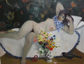 'Nude Girl with Death&rsquo;s Head&rsquo; by renowned Scottish artist David McClure sold for &pound;8000