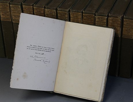 Signed collection of Mark Twain novels set for auction in Wolverhampton