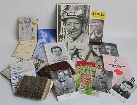 Autograph collection chronicling stars of the 50s and 60s set to sell at Wolverhampton auction on Fri 23rd June