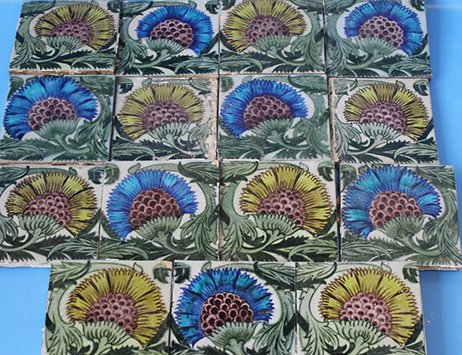 Rare Arts & Crafts tiles fetch £1,300 at Midlands auction house