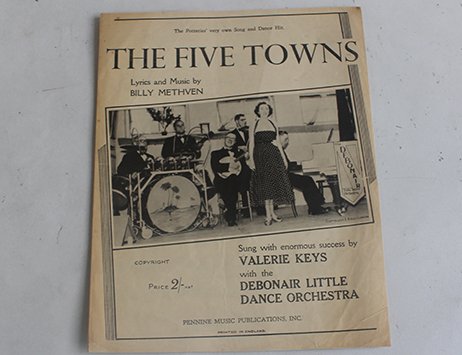 Sheet music for Stoke-born music-hall songstress set to sell at auction