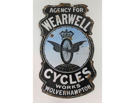 Vintage Wearwell Cycles ad sign the pick of interesting local lots at forthcoming auction