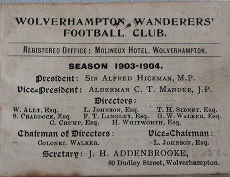 Rare vintage Wolverhampton Wanderers tickets set to be star of May auction